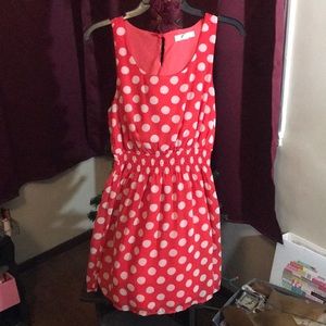 Forever 21 Polka dot red and cream dress